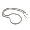 5mm Sumbu Kompor Square Silver Chain Necklaces